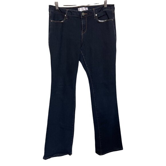 No Boundaries Women's Juniors Dark Wash Mid Rise Stretch Bootcut Jeans Size 15 - Picture 1 of 8